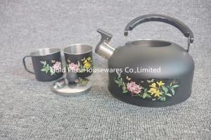 Wholesale LFGB Single Layer Stainless Steel Water Kettles With Two Small Cups from china suppliers