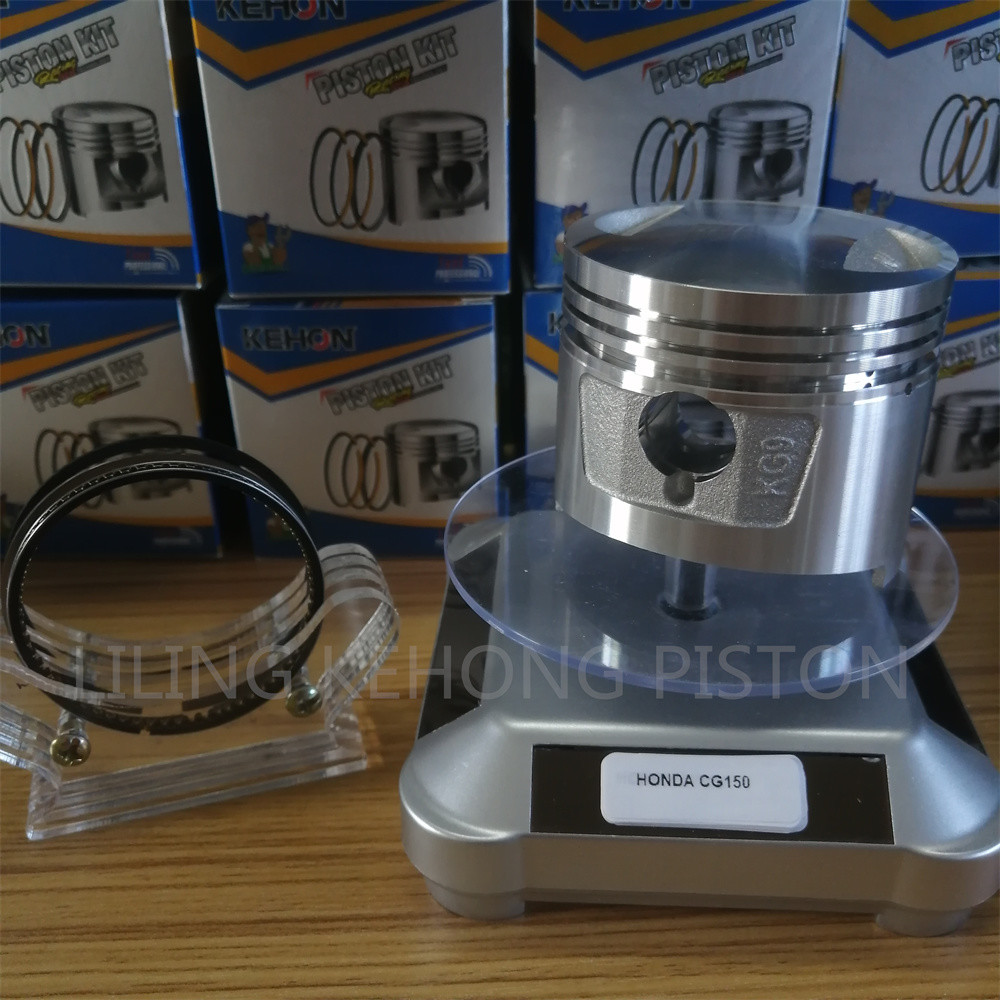 Forged Aluminum Honda Motorcycle Pistons Fit CG150 Graphite Black