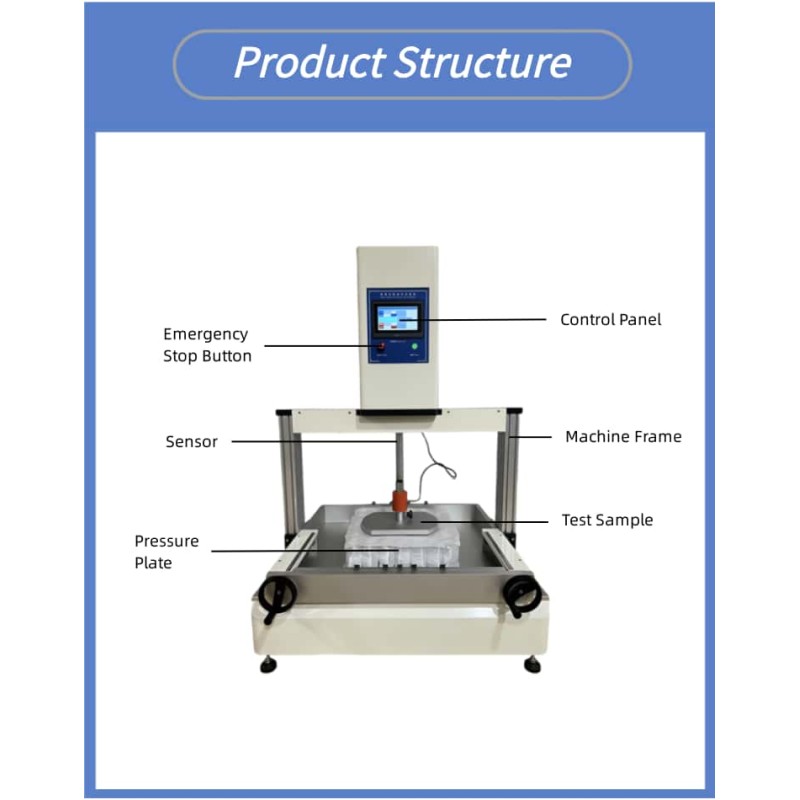 Foam Compression Strength Tester Sponge Compression Strength Test Machine Sponge Compression Hardness Tester