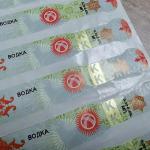 Vinyl Tobacco Cigarette Alcohol Tax Stamps Label waterproof