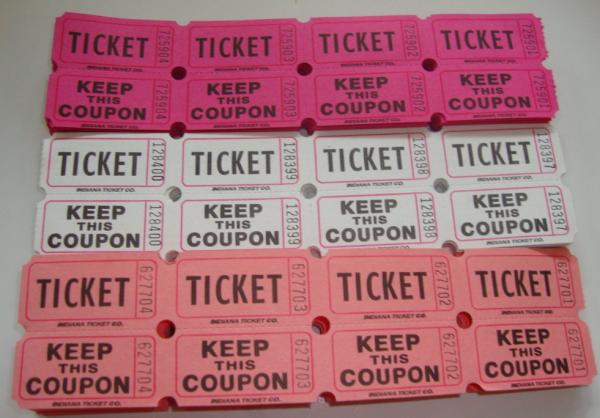 Non Toxic Perforated lottery Ticket Printing Raffle Coupon Paper Supply