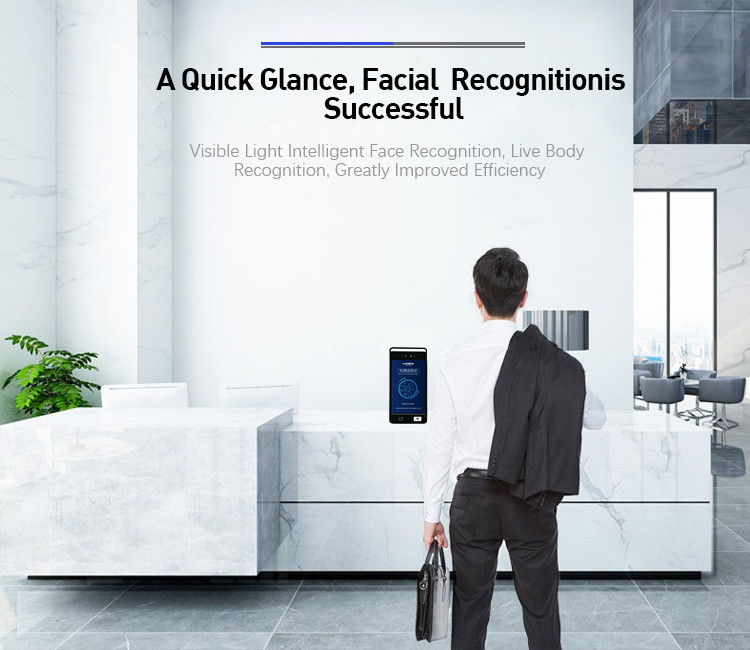 IR Android7.1 Face Recognition Temperature Measuring Machine Access control