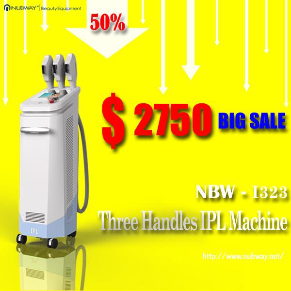 Explosive Low Prices! High performance 3 handles IPL skin rejuvenation equipment