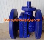2-PC cast iron flanged ball valve with DIN standard