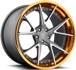 2 Piece BMW Forged Wheels Rims Dics Spoke Barrel Lip Satin Matte Black For Audi
