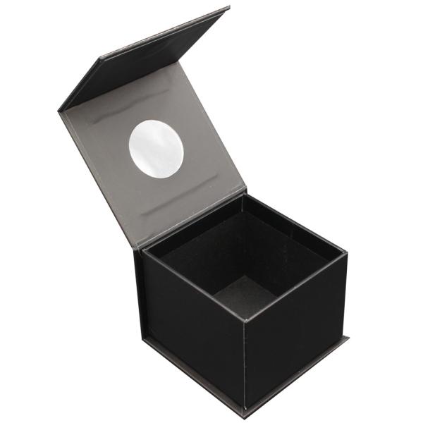 2020 New Design Oem Service Rigid Paper Black Square Custom Wrist Watch Packaging Gift Box Magnetic Closure