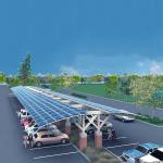 Large Carport Solar Systems High Intensity Prefabricated Vertical Horizental