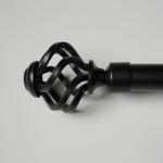24 Inch Single Track Ceiling Mount Cast Iron Pipe Curtain Rod