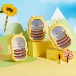 Metal Bento Lunch Box Bee Shaped Lunch Box 304 Stainless Steel Yellow