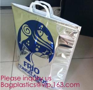 Wholesale Reusable Grocery Shopping Box Zipper Top Nonwoven Aluminum Cooler Bag Thermal Bag Cool Insulated Bag bagease bagplastics from china suppliers