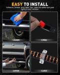 Emergency Strobe Light Strips Running Board Safety Warning Flashing Light Amber