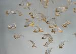Romantic ribbon art chandelier glass twisted strip shape hotel lobby exhibition