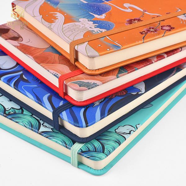 Paperboard Cover A5 Size Spiral Notebook Pantone Color With Art Paper