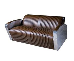 Wholesale 1-2-3 Seater Aviator Sofa Black Club Style Sofa from china suppliers