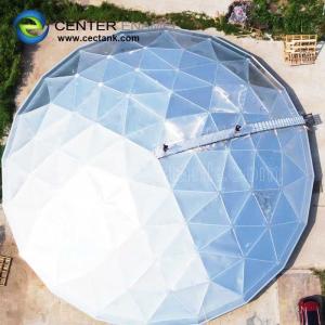 China Custom Aluminum Geodesic Dome For Water And Waste Water Plants on sale