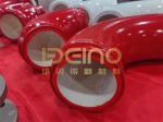 SUS304 Ceramic Lined Elbows Ceramic Lined Steel Pipe Corrosion Resistance