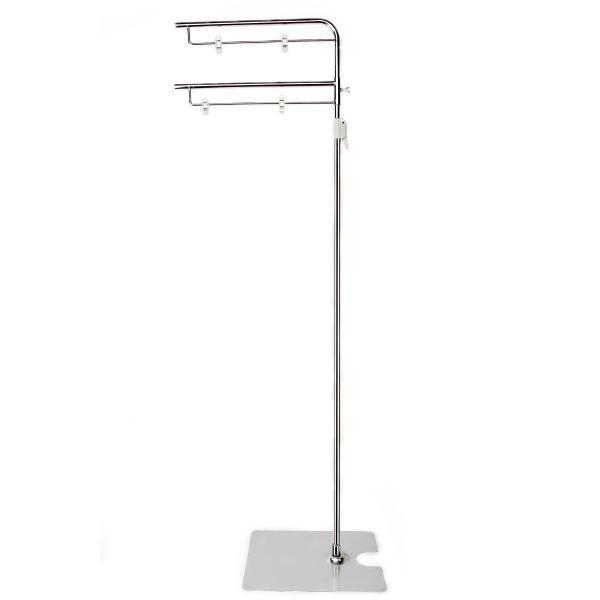 Clear POP Poster Sign Stand For Supermarket 1100 - 2100mm , Stainless Steel