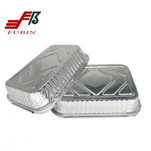 Wholesale Heat Treatable Rectangular Foil Trays 700ML For Grilling from china suppliers