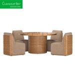 Wooden Furniture Garden Set Modern Outdoor Furniture Solid Wood Teak Courtyard