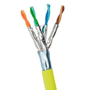Wholesale LSZH Yellow Jacket FFTP CAT8 Cable 22AWG 2000MHz Ethernet High Speed Cable 1000Ft from china suppliers