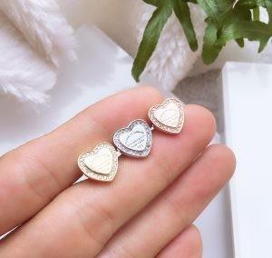 Wholesale Heart Stud 925 Sterling Silver Hypoallergenic Silver Drop Cubic Zirconia Earrings from china suppliers