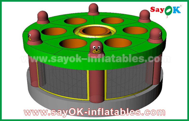 Giant Inflatable Games Funny Inflatable Sports Games Human Whack A Mole Game With Air Blower