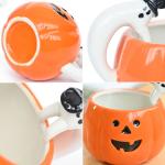 Household Ceramic Pumpkin Mug , Sustainable Halloween Ceramic Cups