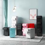 Movable Metal Drawer Storage Cabinet
