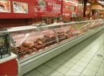 Fan Cooling Deli Display Refrigerator For Sausage 12 Month Warranty