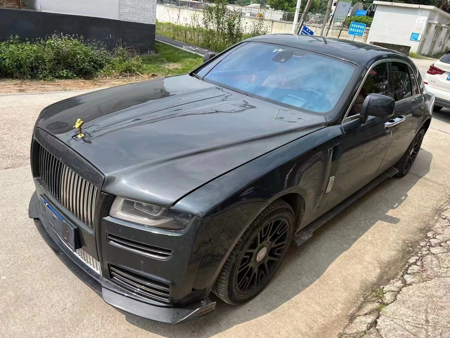 Auto Parts Ghost Body Kit Rolls Royce Front And Rear Bumper Hood 280MM