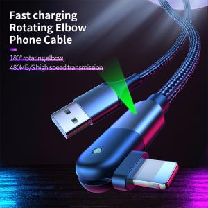 Wholesale 9V 2A 180 Degree Rotate Micro USB Cable OD 3.5mm For Samsung Xiaomi from china suppliers