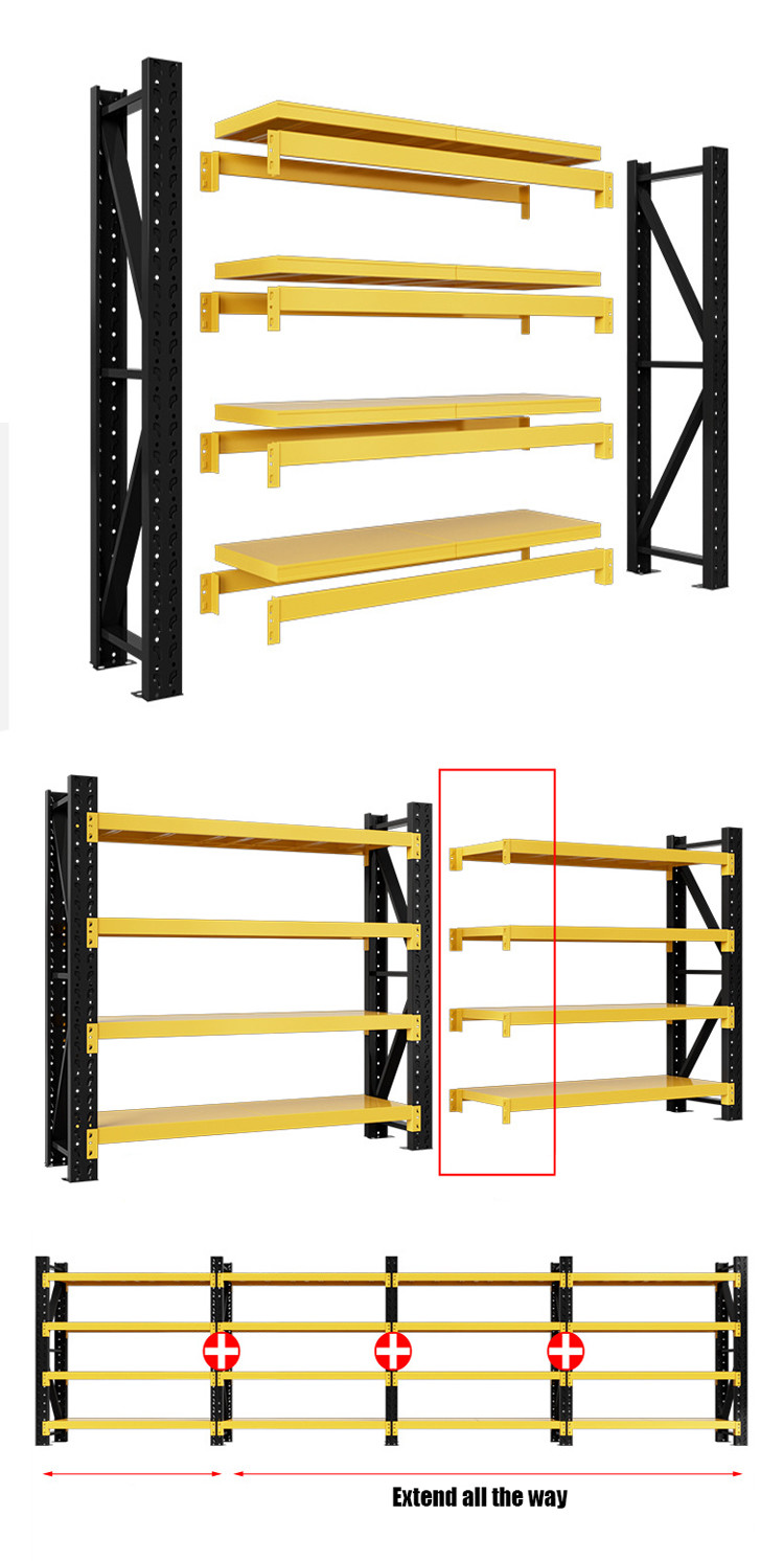 Cold Rolled Steel Warehouse Storage Racks