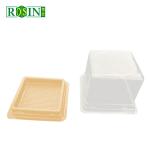 Square Single Plastic Hinged Cupcake Containers Disposable Food Grade