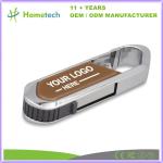High Speed Foldout Carabiner USB Flash Drive 64GB to 1TB Leather Pen Drive 32GB