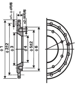 Wholesale Reducing Flange Ductile Iron Fittings Round Class PN10 PN16 PN25 Pressure from china suppliers