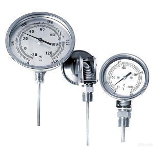 China Stainless Steel Bimetal Thermometer with IP65 Protection and Liquid Filled for Accurate Temperature Measurement on sale