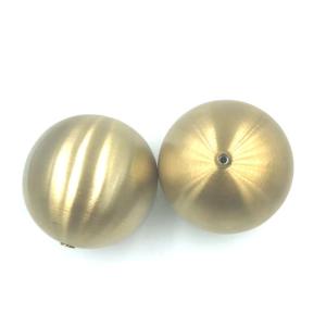 Wholesale Brushed Hairline Hollow Metal Spheres Golden Polished Stainless Steel Hollow Ball With Nut from china suppliers