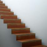Custom Made Corten Steel Garden Steps Rusted Red Color
