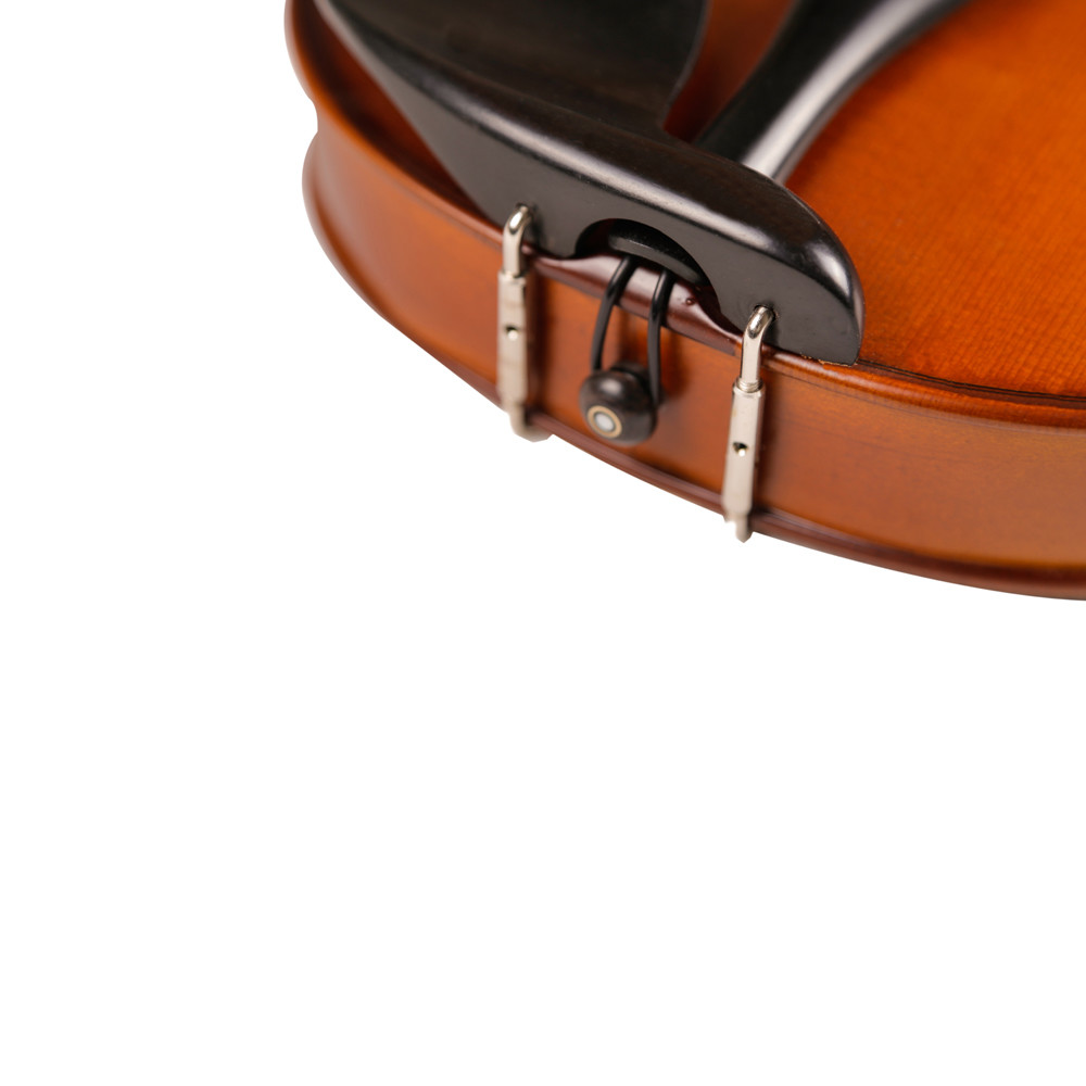Ebony Parts Solid Wood 4/4 Electric Violin with Case (VE008) Muscial Instruments Satin Finish Student Flamed Maple Wood