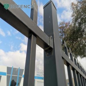 China Tall Tubular Steel Fence Intrusion Prevention on sale