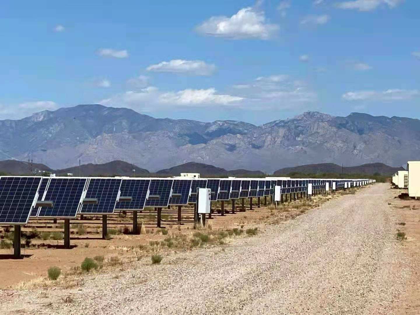 2MW Single Axis Solar Tracker Grid Rack Mount Structure