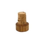 Factory wholesale Wooden Top Wine Bottle Synthetic Cork Stopper Cork Polymer