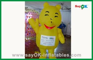 Wholesale Customized Inflatable Cartoon Characters Yellow Inflatable Bear For Water Park from china suppliers