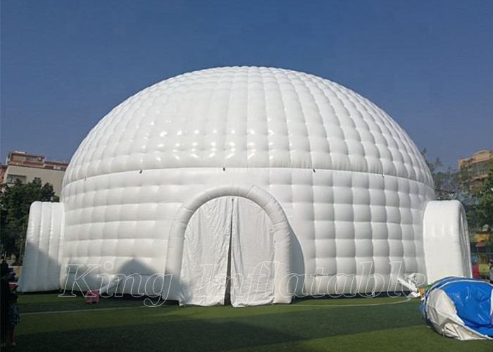 EN71 Inflatable Igloos White PVC Commercial Rent Event Exgibition Air Blow Up Inflatable Tent