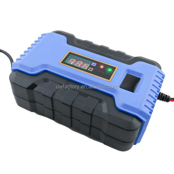 12V 4A 3A 2A Solar Auto Digital Battery Charger with LCD Display Reverse Connecting Protection Connector Current Protection