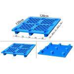 Water Resistance Plastic Euro Pallets 3 Runners HDPE Material