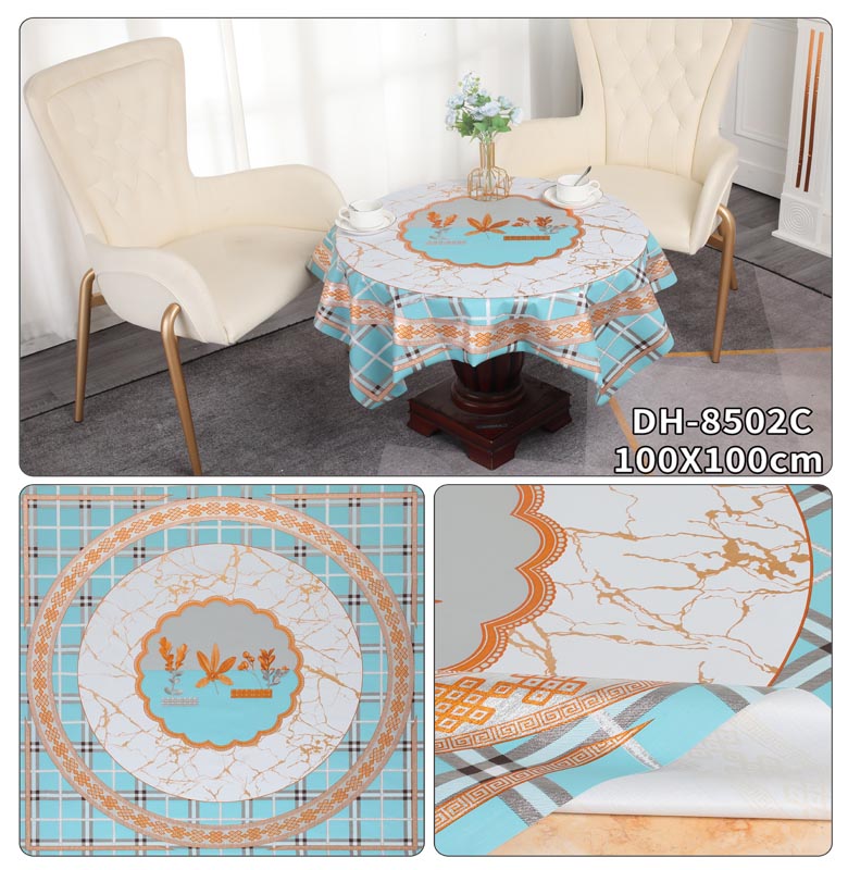 100cm*100cm/120cm*120cm/150cm*150cm/180cm*180cm Modern Years Table Covers for Restaurant