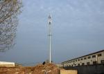 Hot Dip Galvanization Tapered Monopole Antenna Tower , 45m Octagonal Tapered