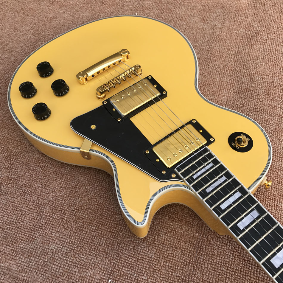 High-quality custom LP electric guitar, Ebony Fingerboard electric guitar, frets binding, Gold hardware