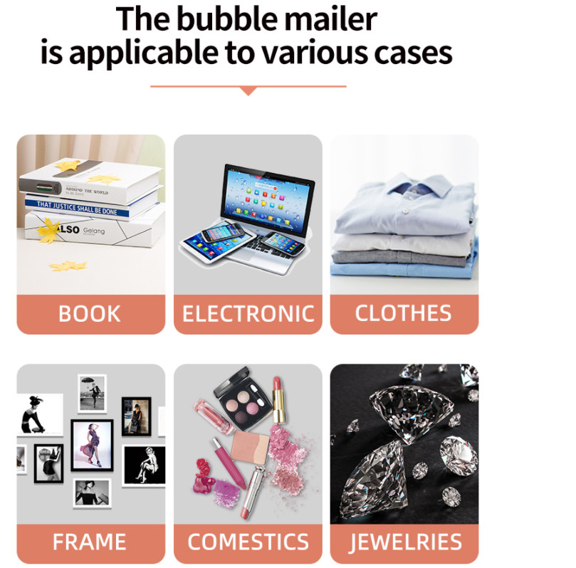 Custom Printed Postage Poly Holographic Bubble Mailers Envelope Shipping Bags